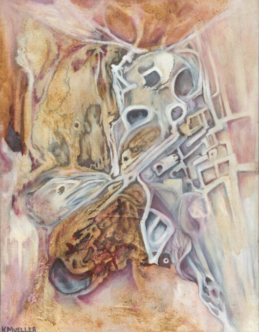 Bone Hieroglyph, 14 by 18, oil