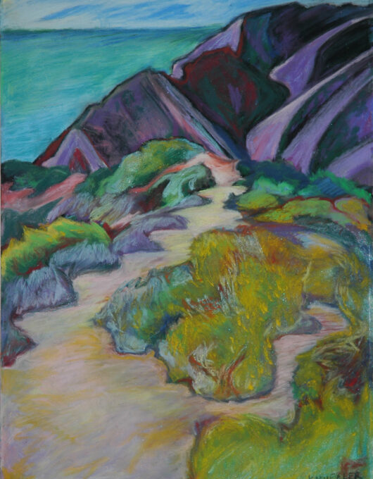 Catalina Island, 12 by 16, pastel on paper, print only