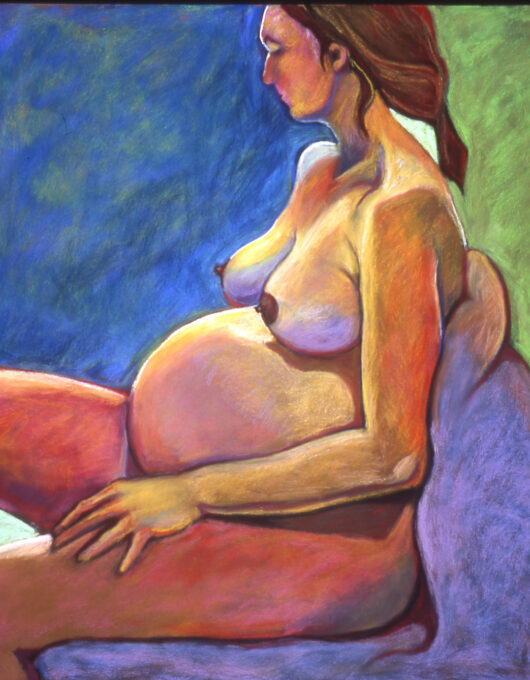 First Child, 24 x 19, pastel on paper