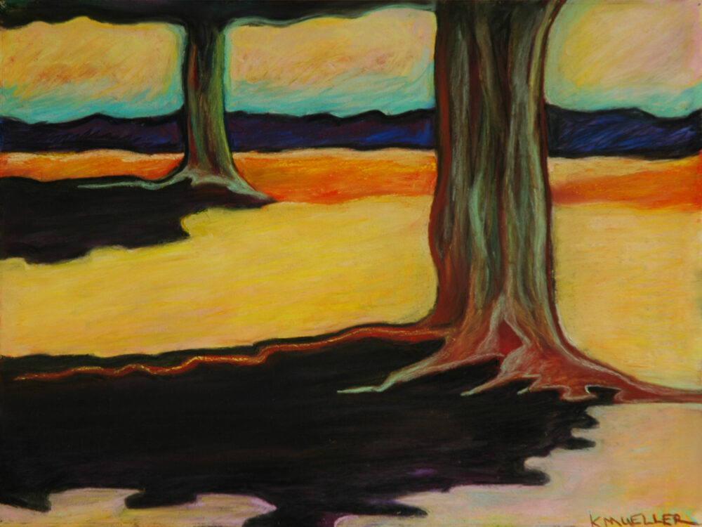 Dreamscape, 19 by 12, pastel on paper, print only