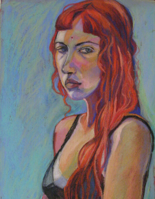 Hannah #2, 16 by 24, pastel on paper